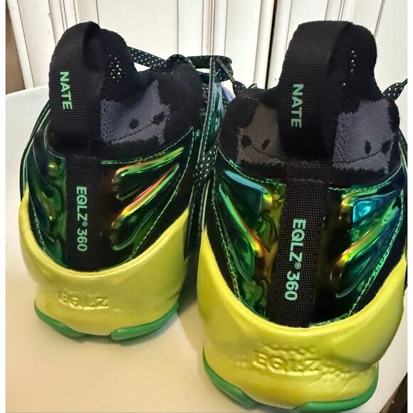 Authentic EQLZ 360 Mens Nate Robinson OG Knit Basketball Shoes Black Green Sz 13 main image 4
